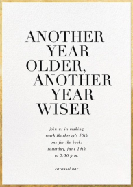 Older and Wiser by Sugar Paper