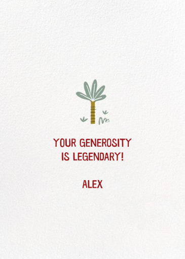 Dinos Might (Greeting) - Thank You Card by Hello!Lucky - Back