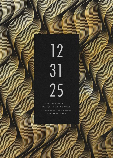 Vertical Waves - New Year's Eve Invitation by Paperless Post