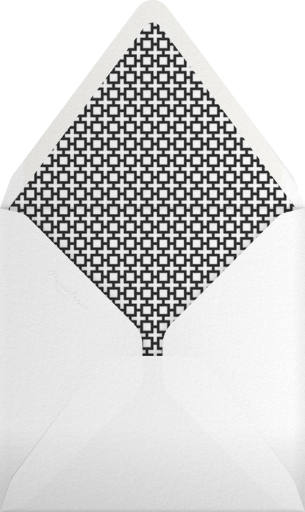 Nixon Border (Photo Save the Date) - Jonathan Adler Envelope