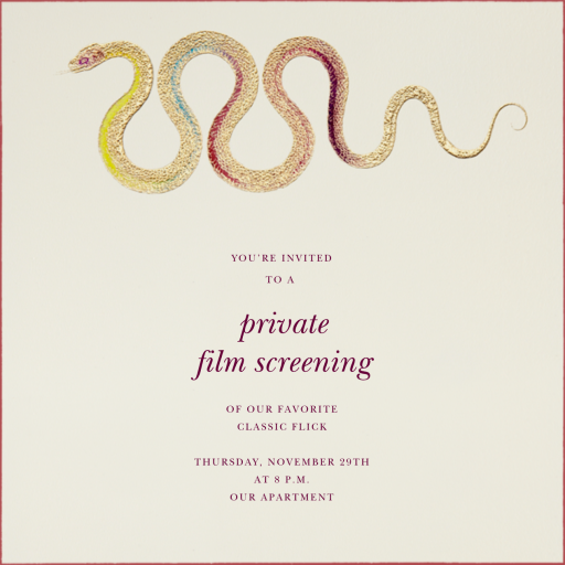 Hand Painted Snake by Bernard Maisner