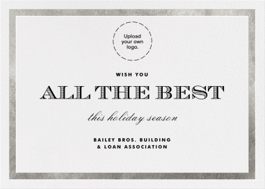 Foiled Frame Non-Photo - Business Holiday Card by Paperless Post