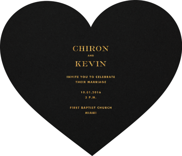 Black and Gold Heart by kate spade new york