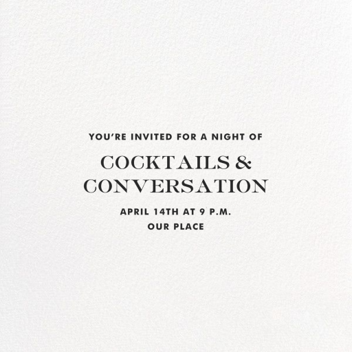 Pop Fizz Clink (Square) - Party Invitation by kate spade new york - Back