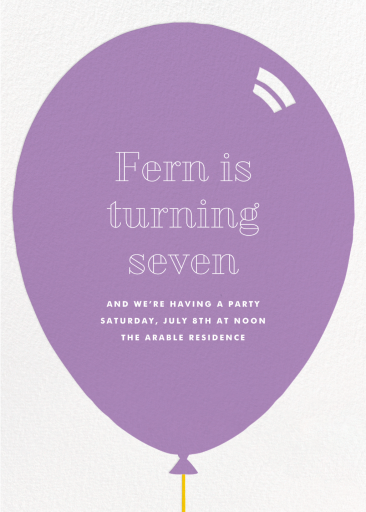 Red Balloon - Birthday Invitation by Paperless Post