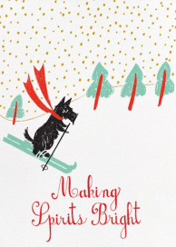 My Doggie Is So Talented - Holiday Card by Mr. Boddington's Studio