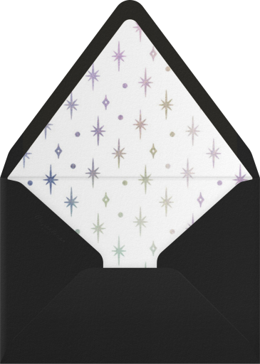 A Glowing New Year (Tall) - Paperless Post Envelope