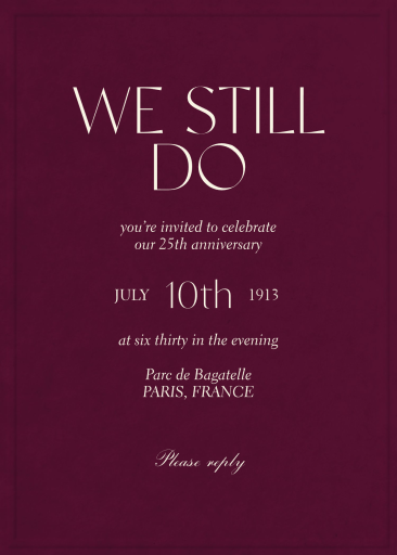 The Archivist - Anniversary Invitation by Paperless Post