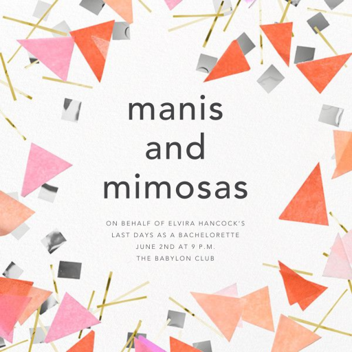 Scatter - Bachelorette Party Invitation by CONFETTISYSTEM