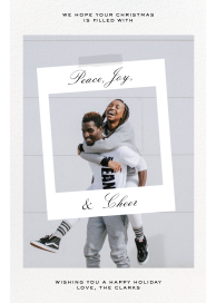 Photo Polaroid Holiday Card
