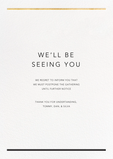 Minimal Foil Border by Paperless Post