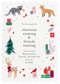 Christmas Critters - Holiday Party Invitation by Meri Meri