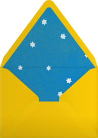 Blue Dreidel - Paperless Post Envelope