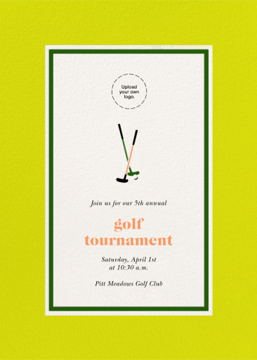 Putt’s Up - Golf Tournament Invitation by kate spade new york