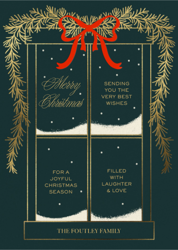 Snowy Sill - Christmas Card by Paperless Post