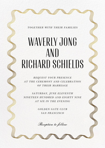 Sound Wave - Wedding Invitation by Paperless Post