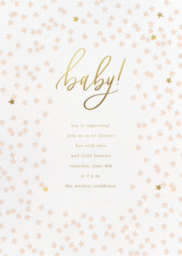 Mixed Stars - Baby Shower Invitation by Sugar Paper
