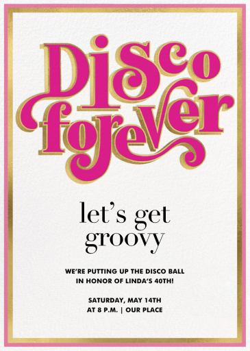 Groovy Flourish - Birthday Invitation by Jonathan Adler