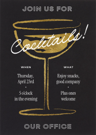 Cocktail Impression - Dining & Drinks Invitation by Paperless Post
