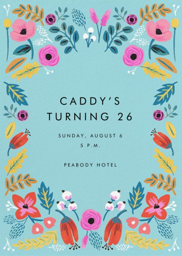 Folk Floral - Birthday Invitation by Rifle Paper Co.