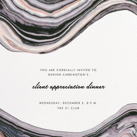 Marbleized - Business Invitation by Kelly Wearstler