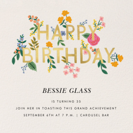 Wildwood Birthday (Invitation) by Rifle Paper Co.