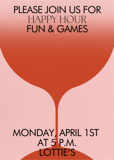 Great Goblet - Happy Hour Invitation by Paperless Post