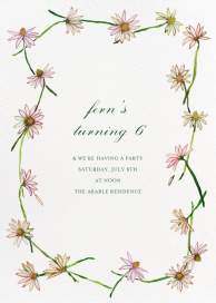 Daisy Chain - Birthday Invitation by Happy Menocal