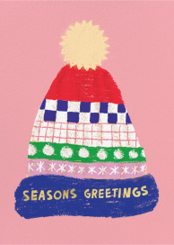 Stay Warm - Christmas Card by Carolyn Suzuki Studio