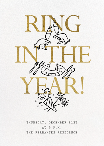 Dinner Toast - New Year's Eve Invitation by Paperless Post