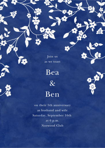 Floral Trellis II - Celebration Invitation by Oscar de la Renta