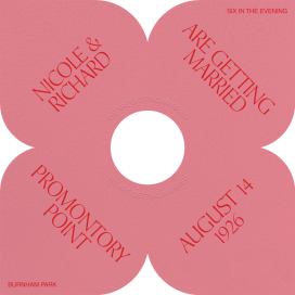 Petal Cutout - Wedding Invitation by Both