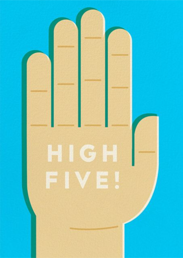 High 5 - Congratulations Card by The Indigo Bunting
