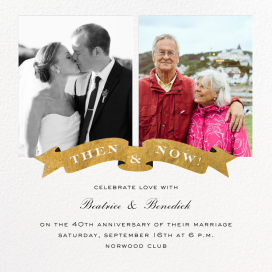 TBT Ribbon - 50th Anniversary Invitation by Cheree Berry Paper & Design