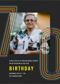 Neon Decades - Birthday Invitation by Paperless Post