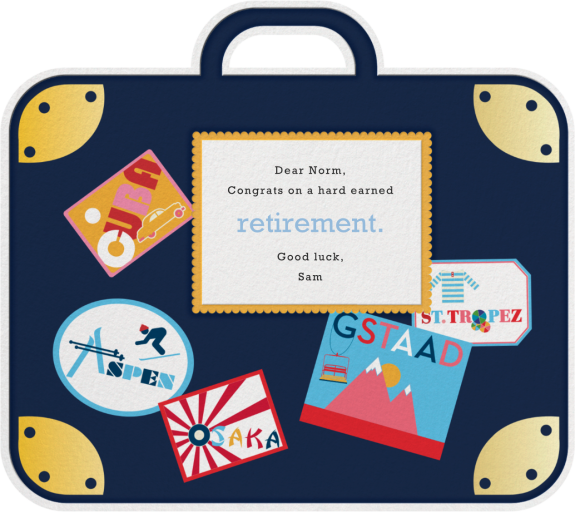 Well-Traveled - Business Greeting Card by Jonathan Adler