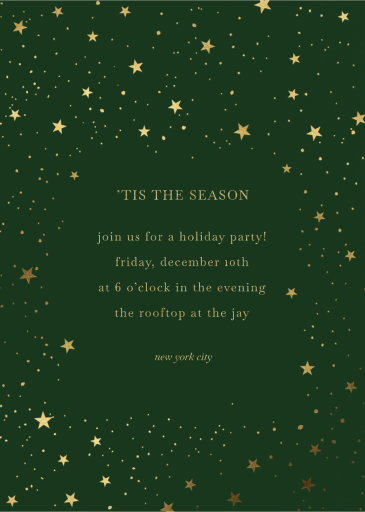Stars and Sparkle - Corporate Holiday Party Invitation by Sugar Paper