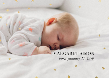 Nightly Photo - Birth Announcement by Paperless Post