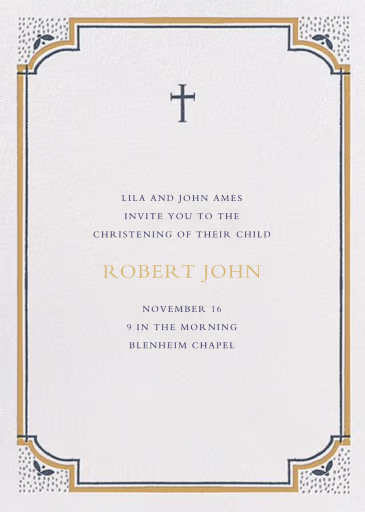 Tapered Candle for Baby - Baptism & Christening Invitation by Mr. Boddington's Studio