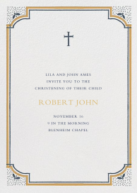 Tapered Candle for Baby - Baptism & Christening Invitation by Mr. Boddington's Studio