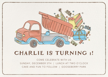 Loads Of Fun - First Birthday Invitation by Paperless Post