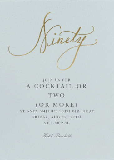 Milestone Manuscript - Birthday Invitation by Stephanie Fishwick