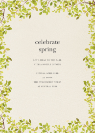 Spring Border - Garden Party Invitation by Felix Doolittle
