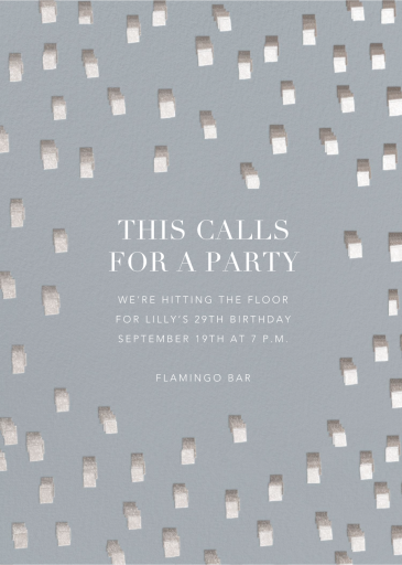 Flickering Lights - Birthday Invitation by Kelly Wearstler