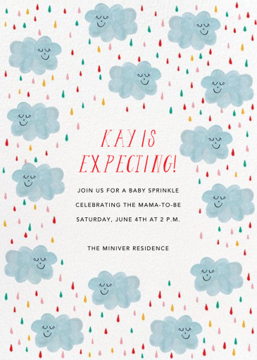My Perception's Clouded - Baby Shower Invitation by Mr. Boddington's Studio