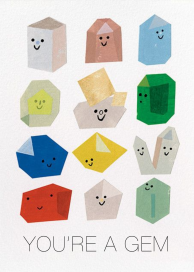 Gem Buddies (Christian Robinson) - Greeting Card by Red Cap Cards