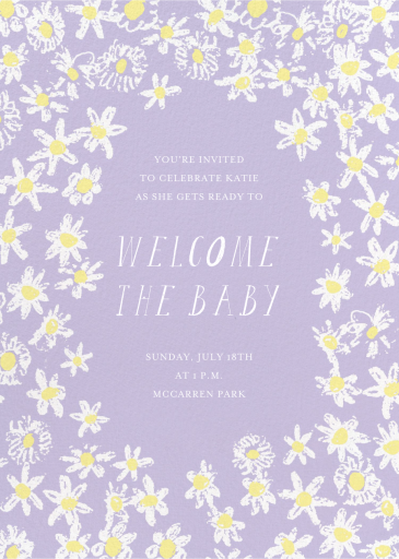 Among the Daisies - Baby Shower Invitation by Mr. Boddington's Studio