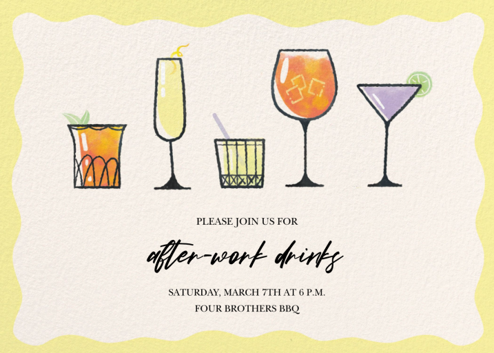 Pour It Up - Happy Hour Invitation by Paperless Post