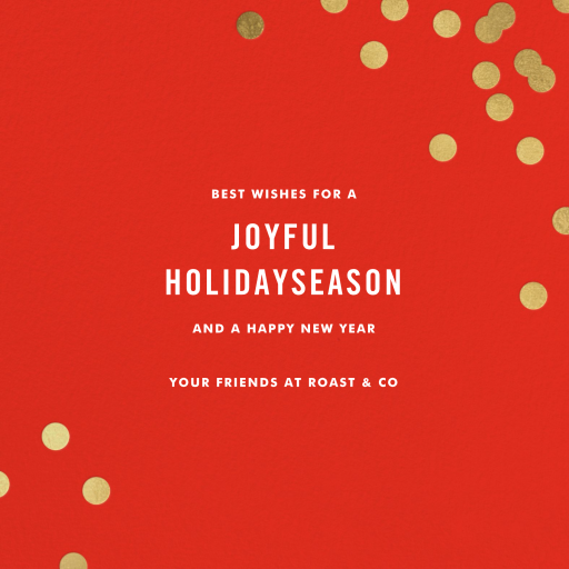 Confetti (Square) - Business Holiday Card by kate spade new york