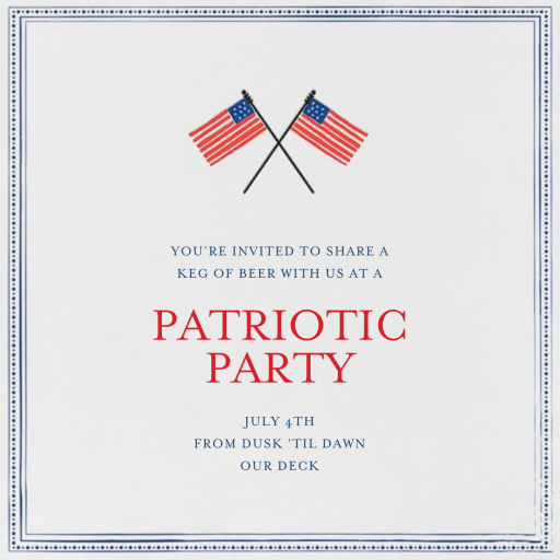 Paul Revere - Ocean - Party Invitation by Mr. Boddington's Studio